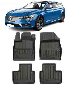 Renault Talisman, Combi, Din 05.2016 - Prezent , Set Covorase Auto Tip Tavita Premium 3D, din cauciuc accesorii pentru autoturismul tau - masina v170201