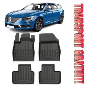 Renault Talisman, Combi, Din 05.2016 - Prezent , Set Covorase Auto Tip Tavita Premium 3D, din cauciuc