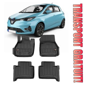 Renault Zoe Din 12.2012 - 05.2019, Hatchback , Set Covorase Auto Tip Tavita Premium 3D, din cauciuc