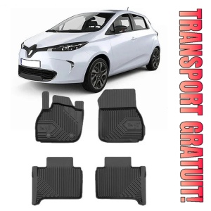 Renault Zoe Din 12.2012 - 05.2019, Hatchback , Set Covorase Auto Tip Tavita Premium 3D, din cauciuc