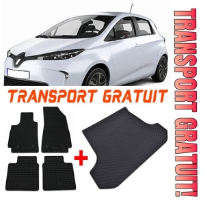 Renault ZOE Set Covorase + tavita portbagaj auto Renault ZOE fabricatie 12.2012 - 05.2019, caroserie hatchback