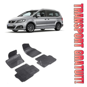 Seat Alhambra II, Van, fabricat din 09.2010 - Prezent, set covorase auto dedicate, din cauciuc 100% Premium