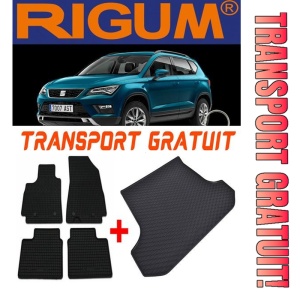 Seat Ateca din 09.2016 - Prezent Suv Portbagaj Inferior *2, Set Covorase + tavita portbagaj auto