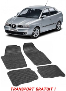 Seat Cordoba II, Sedan, fabricat din 2002 - 2009, set covorase auto dedicate, din cauciuc 100% Premium - Transport Gratuit accesorii pentru autoturismul tau - masina v38025