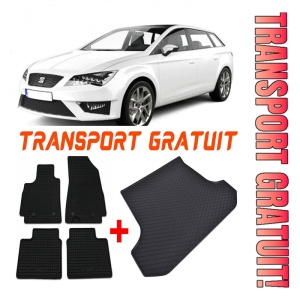 Seat Leon III 5F Combi din 11.2012 - 02.2020 *4, Set Covorase + tavita portbagaj auto - Img 1