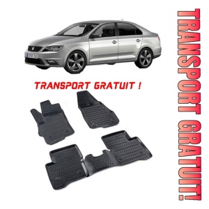 Seat Toledo IV 2012-2018 Set 4 covorase auto din cauciuc tip tavita premium line 3D - Transport Gratuit!
