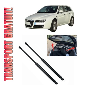 Set 2 amortizoare portbagaj haion ALFA ROMEO 159 Sportwagon (939_) din 2005-2012, 2 bucati, MAGNUM TECHNOLOGY, 4 stickere auto ALFA ROMEO