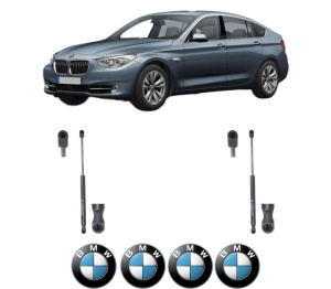 Set 2 amortizoare portbagaj haion BMW Seria 5 Gran Turismo (F07) din 2009-2017, 2 bucati, KROSNO, 4 stickere auto BMW Seria v2053