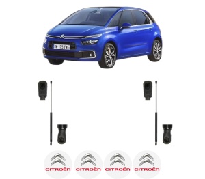 Set 2 amortizoare portbagaj haion CITROEN C4 SPACETOURER (3D_) din 2018-2019, 2 bucati, MAGNUM TECHNOLOGY, 4 stickere auto CITROEN v4218
