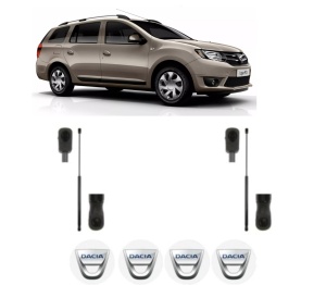 Set 2 amortizoare portbagaj haion DACIA LOGAN MCV II din 2013-2019, 2 bucati, MAGNUM TECHNOLOGY, 4 stickere auto DACIA - Img 2