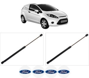 Set 2 amortizoare portbagaj haion FORD FIESTA VI Van din 2009-2017, 2 bucati, KROSNO, 4 stickere auto FORD v3013
