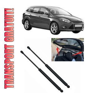 Set 2 amortizoare portbagaj haion FORD FOCUS III Turnier din 2010-2020, 2 bucati, MAGNUM TECHNOLOGY, 4 stickere auto FORD