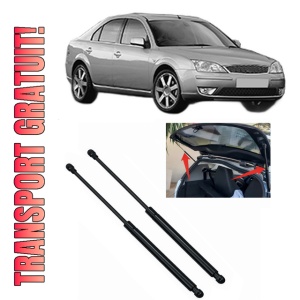 Set 2 amortizoare portbagaj haion FORD MONDEO III (B5Y) din 2000-2007, 2 bucati, MAGNUM TECHNOLOGY, 4 stickere auto FORD