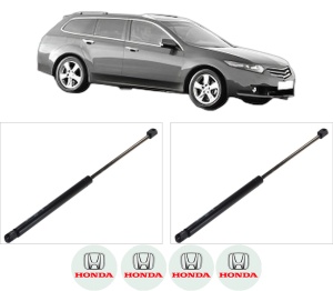 Set 2 amortizoare portbagaj haion HONDA ACCORD VIII Estate (CW) din 2008-2015, 2 bucati, KROSNO, 4 stickere auto HONDA v3678