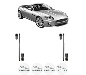 Set 2 amortizoare portbagaj haion JAGUAR XK II Convertible (X150) din 2006-2014, 2 bucati, KROSNO, 4 stickere auto JAGUAR v853