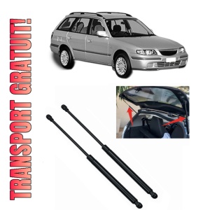Set 2 amortizoare portbagaj haion MAZDA 626 V Station Wagon (GW) din 1998-2002, 2 bucati, KROSNO, 4 stickere auto MAZDA