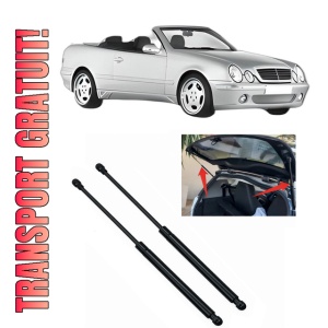 Set 2 amortizoare portbagaj haion MERCEDES-BENZ CLK Convertible (A208) din 1998-2002, 2 bucati, KROSNO, 4 stickere auto MERCEDES-BENZ
