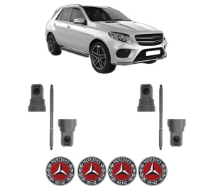 Set 2 amortizoare portbagaj haion MERCEDES-BENZ GLE (W166) din 2015-2018, 2 bucati, MAGNUM TECHNOLOGY, 4 stickere auto MERCEDES-BENZ v3493