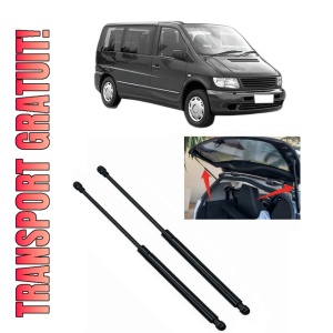 Set 2 amortizoare portbagaj haion MERCEDES-BENZ V-CLASS (638/2) din 1996-2003, 2 bucati, MAGNUM TECHNOLOGY, 4 stickere auto MERCEDES-BENZ