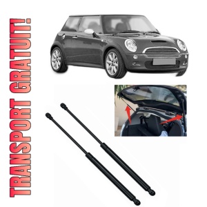 Set 2 amortizoare portbagaj haion MINI (R50, R53) din 2001-2006, 2 bucati, KROSNO, 4 stickere auto MINI