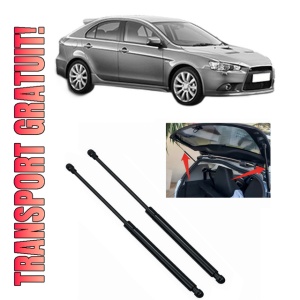 Set 2 amortizoare portbagaj haion MITSUBISHI LANCER VIII Sportback (CX_A) din 2008-2010, 2 bucati, KROSNO, 4 stickere auto MITSUBISHI