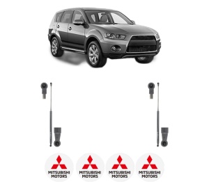 Set 2 amortizoare portbagaj haion MITSUBISHI OUTLANDER III (GG_W, GF_W, ZJ, ZL, ZK) din 2012-2022, 2 bucati, KROSNO, 4 stickere auto MITSUBISHI v1213