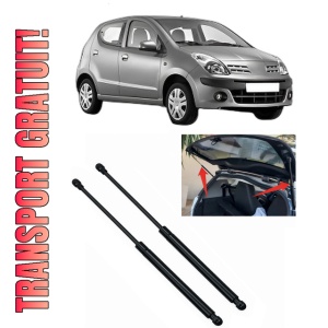 Set 2 amortizoare portbagaj haion NISSAN PIXO (UA0) din 2009-2009, 2 bucati, MAGNUM TECHNOLOGY, 4 stickere auto NISSAN