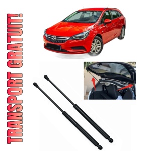 Set 2 amortizoare portbagaj haion OPEL ASTRA K (B16) din 2015-2022, 2 bucati, KROSNO, 4 stickere auto OPEL