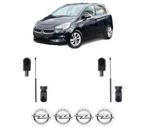 Set 2 amortizoare portbagaj haion OPEL CORSA E (X15) din 2014-2019, 2 bucati, KROSNO, 4 stickere auto OPEL v1033