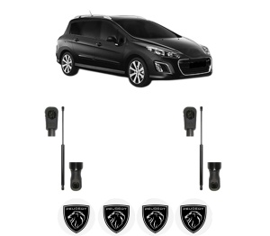 Set 2 amortizoare portbagaj haion PEUGEOT 308 SW I Estate Van (4E_) din 2008-2012, 2 bucati, MAGNUM TECHNOLOGY, 4 stickere auto PEUGEOT v4993