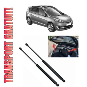 Set 2 amortizoare portbagaj haion RENAULT GRAND SCENIC III (JZ0/1_) din 2009-2016, 2 bucati, KROSNO, 4 stickere auto RENAULT