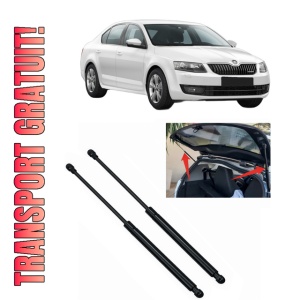 Set 2 amortizoare portbagaj haion SKODA Octavia III (5E3, NL3, NR3) din 2012-2020, 2 bucati, KROSNO, 4 stickere auto SKODA