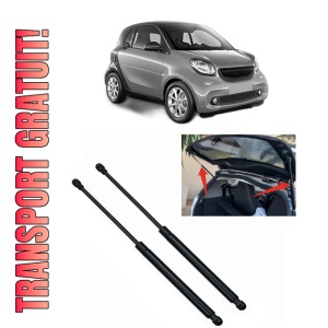 Set 2 amortizoare portbagaj haion SMART FORTWO Coupe (453) din 2014-2017, 2 bucati, MAGNUM TECHNOLOGY, 4 stickere auto SMART