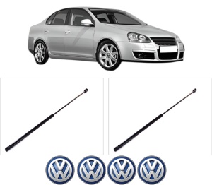 Set 2 amortizoare portbagaj haion Volkswagen JETTA III (1K2) din 2004-2010, 2 bucati, KROSNO, 4 stickere auto Volkswagen v5653