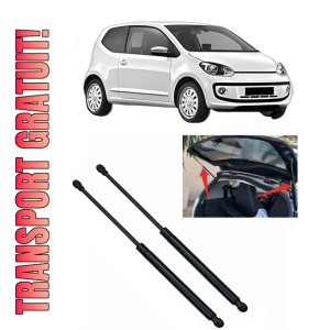 Set 2 amortizoare portbagaj haion Volkswagen UP! (121, 122, BL1, BL2, BL3, 123) din 2011-2023, 2 bucati, KROSNO, 4 stickere auto Volkswagen