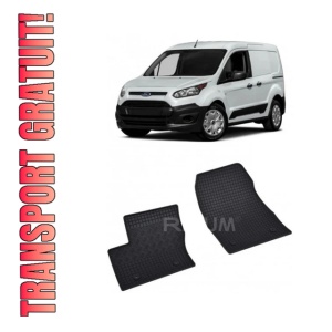 Set 2 covorase Ford Transit Connect 2M 2019-2023, din cauciuc 100%, compatibile cu autoturismul FORD Transit
