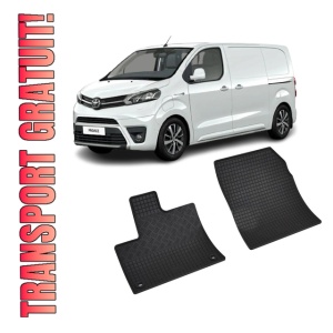 Set 2 covorase Toyota Proace City Ev 2M 2020-prezent, din cauciuc 100%, compatibile cu autoturismul TOYOTA Proace