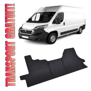 Set 3 covorase Fiat Ducato 3M 2006-prezent, din cauciuc 100%, compatibile cu autoturismul FIAT Ducato