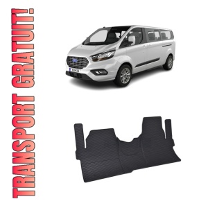Set 3 covorase Ford Tourneo Custom 2/3 Míst 2024-prezent, din cauciuc 100%, compatibile cu autoturismul FORD Tourneo