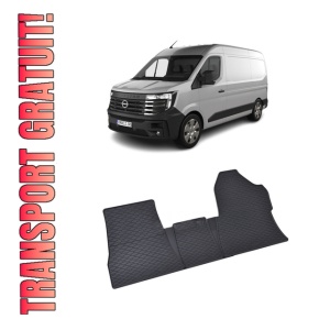 Set 3 covorase Nissan Interstar 3M 2025-prezent, din cauciuc 100%, compatibile cu autoturismul NISSAN Interstar