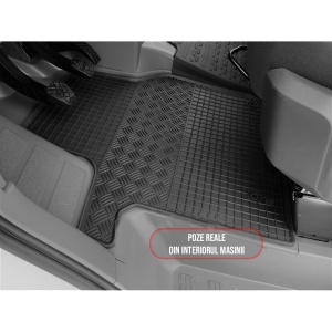 Set 3 covorase Volkswagen Crafter 3M 2017-prezent, din cauciuc 100%, compatibile cu autoturismul Volkswagen Crafter v5557