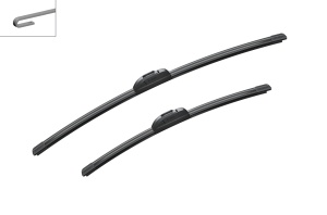 Set 3 stergatoare CHEVROLET CRUZE Hatchback (J305) din 2011 - 2015, pentru parbriz si luneta fata si spate auto, Bosch Twin, din cauciuc siliconat rezistent, 4 Stickere Auto CHEVROLET v4086