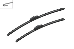Set 3 stergatoare HONDA HR-V (RV) din 2021, pentru parbriz si luneta fata si spate auto, Bosch Twin, din cauciuc siliconat rezistent, 4 Stickere Auto HONDA v4966