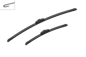 Set 3 stergatoare KIA CEED (CD) din 2018 - 2020, pentru parbriz si luneta fata si spate auto, Bosch Aerotwin, din cauciuc siliconat rezistent, 4 Stickere Auto KIA v2963