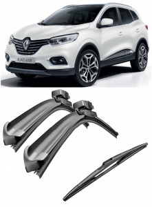 Set 3 stergatoare parbriz si luneta AR141S (650mm x 400mm) pentru Renault Kadjar (HL) (06.15 -) Bosch accesorii pentru autoturismul tau - masina v217523