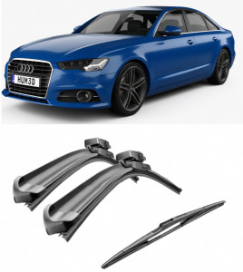 Set 3 stergatoare parbriz si luneta Bosch Aerotwin pentru Audi A6 (4G, C7) Avant (05.11 -) Bosch accesorii pentru autoturismul tau - masina v223565