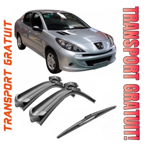 Set 3 stergatoare parbriz si luneta Bosch Aerotwin pentru Peugeot 207 (A7) (03.07 - 02.11) Bosch