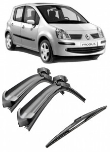 Set 3 stergatoare parbriz si luneta Bosch Aerotwin pentru Renault Modus (FP/JP) (02.05 - 05.05) Bosch accesorii pentru autoturismul tau - masina v219954