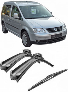 Set 3 stergatoare parbriz si luneta Bosch Aerotwin pentru Volkswagen Caddy (2C) (08.10 - 05.15) Bosch accesorii pentru autoturismul tau - masina v219901