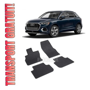 Set 4 covorase Audi Q3 Tfsi E 2019-prezent, din cauciuc 100%, compatibile cu autoturismul AUDI Q3